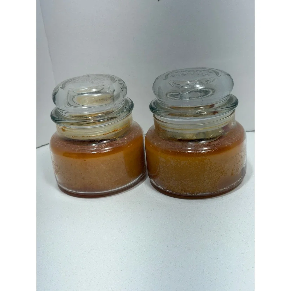 Village Candle Warm‎ Apple Pie 11oz Small Jar Dual Wick Scented Candle Set of 2
